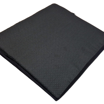 Tiga-Med 2 pieces seat cushion anti-slip premium seat wedge cushion black extra strong & dimensionally stable office chair car seat cushion seat booster no slip wedge cushion