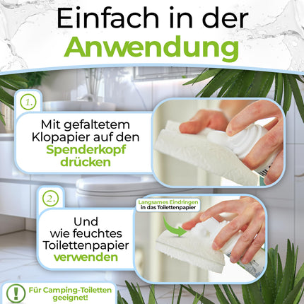 BULA® Popo (Baby and Toilet) Wet Wipe Foam 150ml for your toilet paper | Sustainable alternative for over 200 wet wipes | Natural ingredients