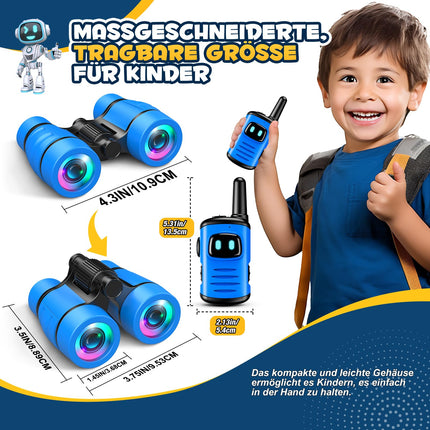 Dislocati Walkie Talkie Children, Outdoor Toys from 3-9 Years Boy Binoculars for Children Gifts Boy 3-9 Years Garden Toys Children for Outside Children's Toys from 3-9 Years Outdoor Games