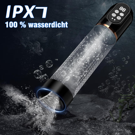 HIVEFUN Penis Pump for Penis Enlargement Sex Toy for Men, Electric Penis Pump Vacuum Pump with 4 Suction Levels 3 Automatic Training Modes, Waterproof Masturbator with 2 Silicone Sleeves