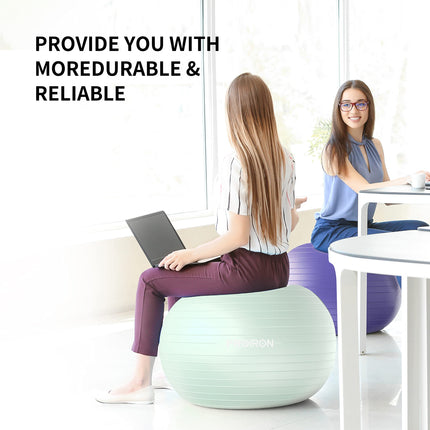 PROIRON Exercise Ball Pezzi Ball Seat Ball Training Ball Fitness Ball & Balance for Core Training with Pump Anti Burst Pilates Ball Robust for Adults Office Pezzi Balls Exercise Balls