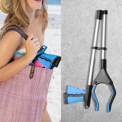 82 cm reacher, gripping tool with magnetic attachment for the elderly, foldable, for holding objects indoors and outdoors