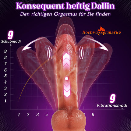 Classic dildo for women with app, vibrator vibration for women with 9 thrust functions, 22cm penis dildos sex toys for women, liquid silicone anal vibrators for men with strong suction cup