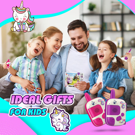 Wootoyz Unicorn Gift for Girls, Walkie Talkie Children's Gifts Girls 3 4 5 6 7 8 Years Toys from 3-8 Years Girls Unicorn Game Walkie Talkie Games 3-8 Years Girls Gift Ideas