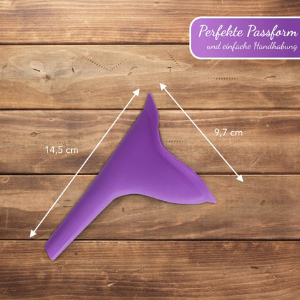 EasyPee women's urinal for on the go: The original urinal for women - Urinella standing urinal with Fairtrade organic bag (peeing aid)