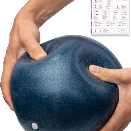 beneyu ® Non-Slip & Superlight Soft Pilates Ball - Gymnastic Ball Small - 23cm + Exercises