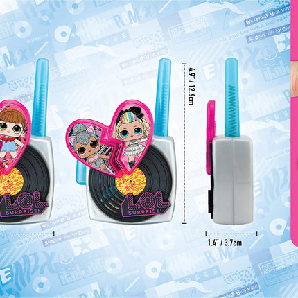 LOL Surprise! LL-207 LOL Surprise Remix OMG Walkie-Talkies, 2-Way Handheld Radios, Long Range, Static, Kids, Top Toys for Boys & Girls Ages 3 and Up, Outdoor Games Adventures