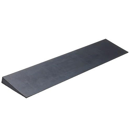VEVOR Threshold Ramp Solid Rubber Door Threshold Ramp Max. Load Capacity up to 15T Curb Ramp 90x20x3cm Wheelchair Ramp with Double-Sided Adhesive Tape Access Ramp Rubber Ramp Self-Cutting
