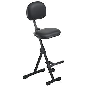 meychair | Standing aid | Height adjustment range from 540-900 mm | with footrest | Black imitation leather cover