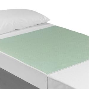 OrtoPrime 2-Pack Incontinence Bed Pads, Washable Bed Mats for Children and Seniors, 3.15 Liters/m² Absorbency, Over 200 Washes, 4-Layer Waterproof Bed Pad with Wings, 90 x 85 cm