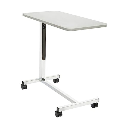 Teqler height-adjustable bedside table, side table for hospital and nursing beds