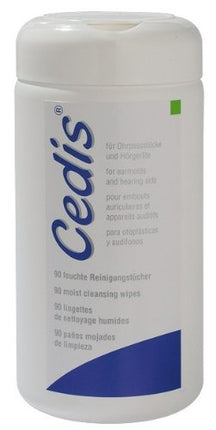 90 pieces - Cedis cleaning wipes in a box - dispenser box with wipes - for hearing aids