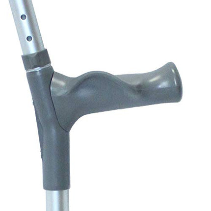 NRS Healthcare Crutches with Comfort Grip, Adjustable, Long, 1 Pair