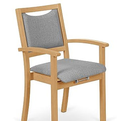 2liftu Classic Riser Chair | Riser Chair | Senior Chair (Natural Beech/Grey)