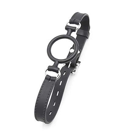 Eysilk silicone ring gag bondage ball gag mouth gag ball gag, fetish and SM lover sex toy black Ø3.7cm