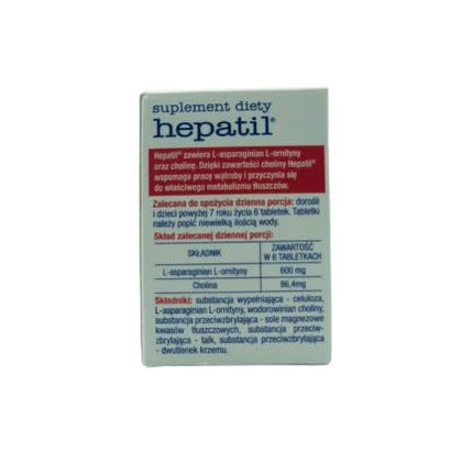 2x Hepatil 80 tablets - contributes to proper fat metabolism, MiL4 pencil, liver medication, liver cirrhosis, liver regeneration, improvement of digestion