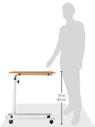 NRS Healthcare Bed and Chair Table with Castors