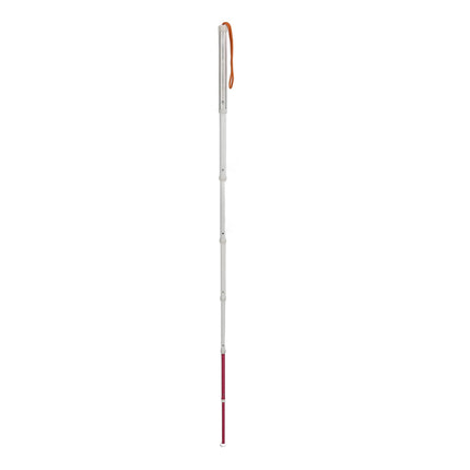 Telescopic blind stick, reflective folding walking stick, metal guide, blind crutch, white cane mobility stick, walking aid stick for elderly, blind and visually impaired people