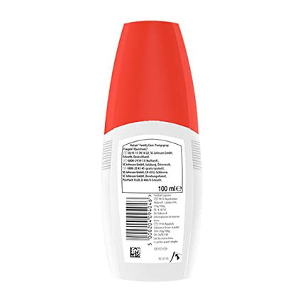 Autan Family Care Pump Spray Mosquito Repellent for the Family, with Aloe Vera, 100 ml