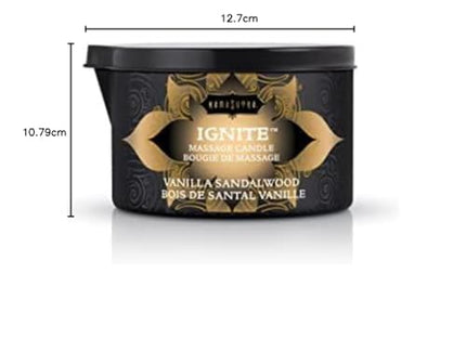 KamaSutra Massage Candle Tahitian Sandalwood (Tahitian Sandalwood), 1 pack (1 x 170 g)