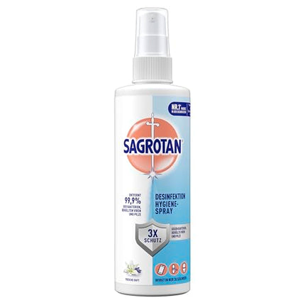 Sagrotan Hygiene Pump Spray – Disinfectant for textiles and surfaces in the home – 2 x 250 ml spray bottles in a practical value pack