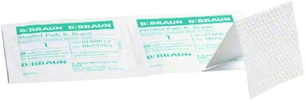 Alcohol Pads B.Braun - alcohol swabs for cleaning with isopropanol, (2 x 100 pieces)