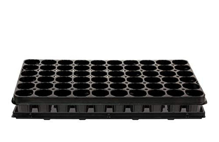 BigDean 4X Growing Tray Pro 60 Planting Holes Ø 4.7 cm &amp; Saucer Planting Tray Growing Tray Potting Tray 53 x 31 cm