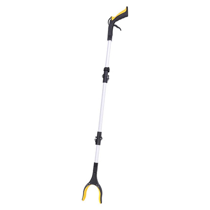 Extra long reacher and jack grabber, waste collector for adults and elderly, portable grab stick with light, helping hand grasping tool for disabled assistance, perfect garbage collection and