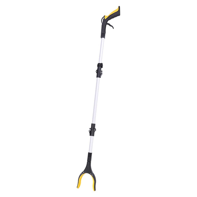 Extra long reacher and jack grabber, waste collector for adults and elderly, portable grab stick with light, helping hand grasping tool for disabled assistance, perfect garbage collection and