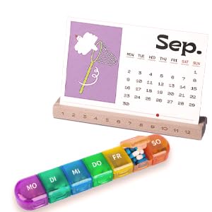 7-day pill box, 7-day pill box with 7 compartments, handy and moisture-resistant medicine box for your handbag or pocket to store medication, rainbow