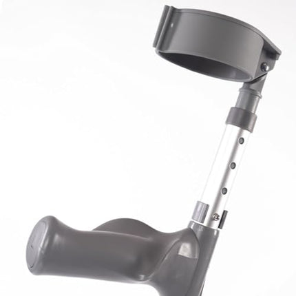 NRS Healthcare Crutches with Comfort Grip, Adjustable, Long, 1 Pair