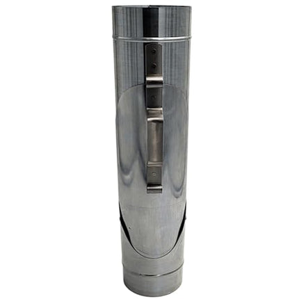 zbs24 downpipe flap 100mm in titanium zinc with leaf sieve, conical design for effortless installation