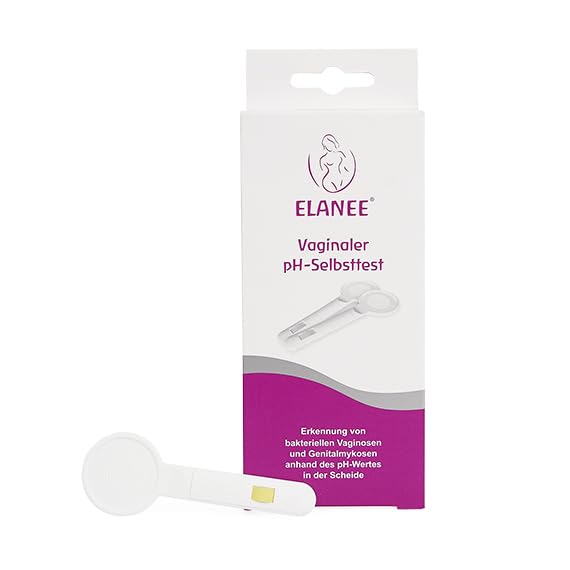 ELANEE Vaginal pH Self-Test for Early Detection of Bacterial Infections and Pregnancy Care, Ruptured Membranes, Bacterial Vaginosis, Bacterial Vaginosis Test, 2 Pieces (735-00)