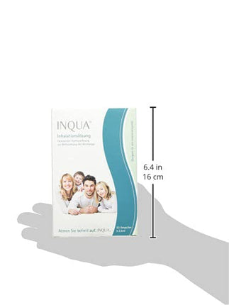 INQUA® Inhalation Solution | 50 ampoules of 2.5 ml each | Isotonic saline solution for inhalation for adults, children, and babies | Preservative-free | NaCl 0.9%