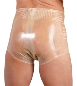 Late X, latex diaper pants, size M
