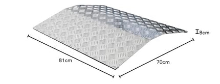 Door threshold ramp threshold bridge wheelchair ramp 81 cm length aluminum Alu