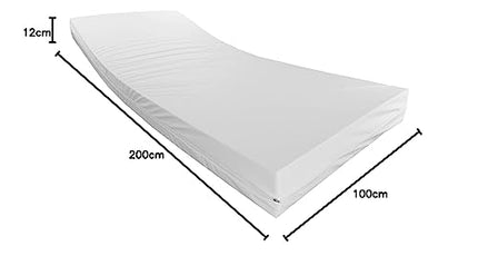 Standard care mattress 100x200cm - Standard for home care - 12cm height - Made in Germany - 100 x 200cm