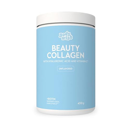XXL Collagen Powder High Dosage 450 g | Premium Hyaluronic Acid, Biotin, Vitamins &amp; Minerals. Skin Care | Glow Collagen Powder Hydrolysate Peptides Types 1 and 3 | Skin, Hair, Nails | Neutral Soluble