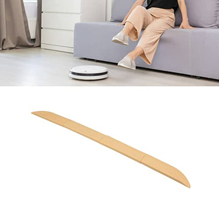 Pssopp Free Installation Rubber Door Threshold Wheelchair Door Threshold 4 Pieces Rise Threshold Ramps for Sweeper Electric Scooter Threshold Ramps Thresholds and Wheelchair Ramps (Beige)