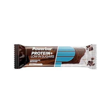 Powerbar - Protein Plus - Low Sugar - Chocolate-Brownie - 30x35g - Bars with only 107 kcal - Fitness bars with fiber