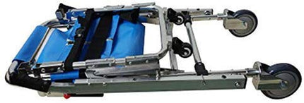 JYLT Stair Chair -ST008 Ambulance Firefighter Evacuation Medical Transport Chair with 4 Wheels and Patient Restraint Belts, 350 lbs Capacity, Blue