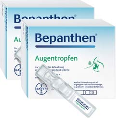 Bepanthen eye drops 40x0.5 for dry, reddened, itchy or burning eyes. Value pack