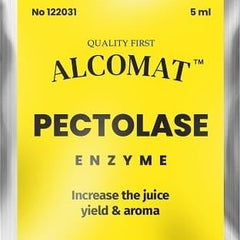Alcomat Pectolase Enzymes for Fruit Juices and Wines 1 Pack 5ml - Ideal for red and white wines - Active from 8°C