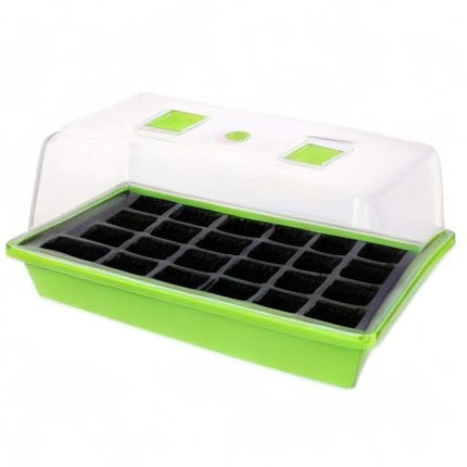 Schramm® Indoor Greenhouse Propagator 1, 2 or 3 pieces 38 x24 x18 cm Mini Greenhouse Propagation Set Propagation Set Greenhouse Propagation Tray with Lid and Ventilation, Size: 1 piece