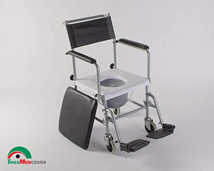 Toilet chair bucket grey, universal - toilet bucket shower toilet chair pot