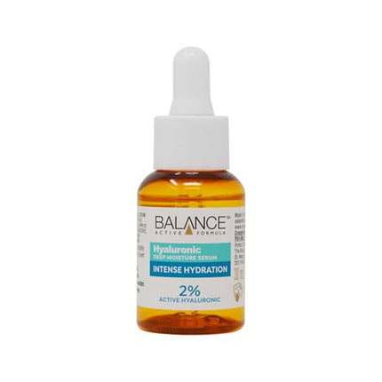 Balance Active Formula Hyaluronic Deep Moisture Serum - 2% Hyaluronic Acid for intensive hydration, smoothing fine lines, lightweight &amp; non-sticky, for radiant skin