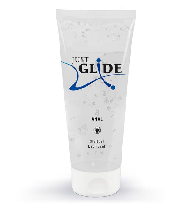 Just Glide Anal - intensive anal lubricant for women and men, water-based, vegan, fat- and oil-free, suitable for sex toys and condoms, 200 ml