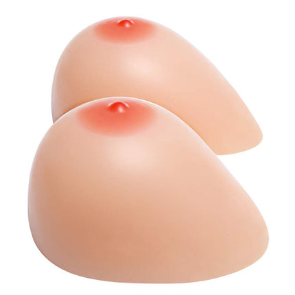 IVITA Cup B Silicone Breast Forms Crossdresser Cosplay Transgender Prosthesis Mastectomy Fake Breasts Lifelike Breast (Beige, Cup B Size, 600g/Pair, Dimensions (LWH): 15 * 10.9 * 5.5cm)