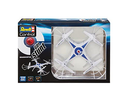 Revell Control Quadrocopter Go! Stunt, 6-axis gyro, speed levels and flip function, headless mode, large rechargeable LiPo battery, USB charger included, precise remote control