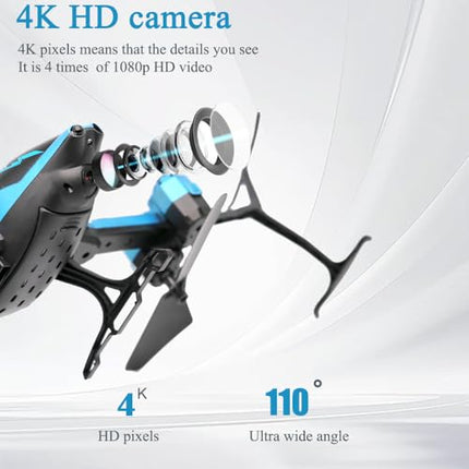 OBEST 2.4G RC Drone with HD 1080P Camera for Kids, Can Take Photos and Videos, Quadcopter with 3D Flips, 15 Min Long Flight Time, Toy Drone Helicopter for Kids and Beginners